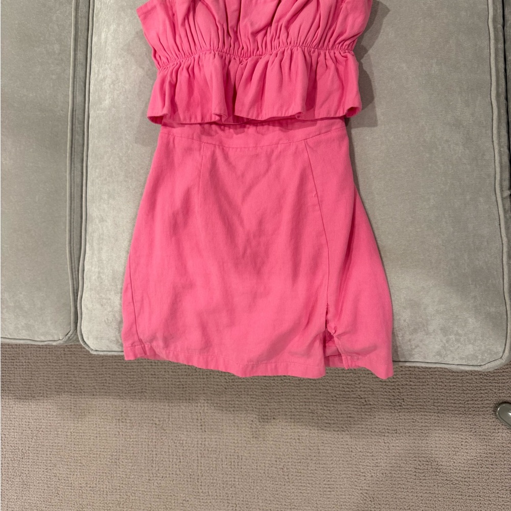Impeccable Pig Pink Ruffle Dress